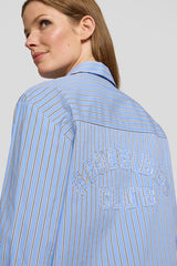 EMBROIDERED BACK STRIPED SHIRT