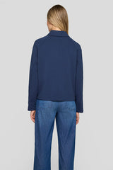 LARGE POCKETS TURN-DOWN COLLAR SHORT JACKET