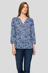 COLORFUL BUTTERFLY PATTERN BLOUSE