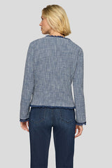 RAW EDGES STRUCTURED BOUCLE JACKET