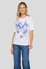 LARGE BUTTERFLY MOTIF T-SHIRT