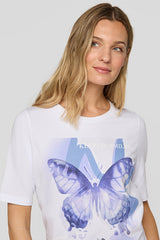 LARGE BUTTERFLY MOTIF T-SHIRT