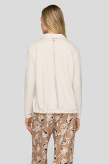 POLO COLLAR RHINESTONE DETAILS T-SHIRT