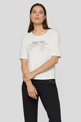 SPARKLING FRONT PRINT T-SHIRT
