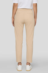 BROWN ZIPPERED POCKETS DRAWSTRING TROUSERS