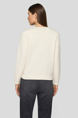 ALABASTER ZIPPED ROUND NECK CARDIGAN