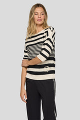 VARYING STRIPED DESIGN SWEATER