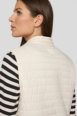 DRAWSTRING COLLAR QUILTED VEST