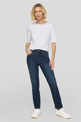 USED INDIGO STRAIGHT LEG SLIM JEANS