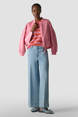 CREASED WIDE-LEG JEANS