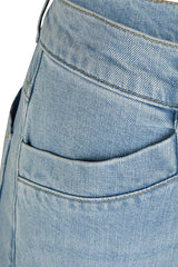CREASED WIDE-LEG JEANS