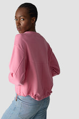 EMBROIDERED DRAWSTRING SWEATSHIRT