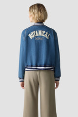 BACK DETAILS COLLEGE DENIM JACKET