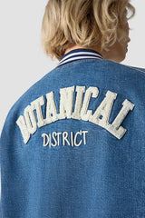 BACK DETAILS COLLEGE DENIM JACKET