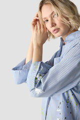 STRIPED OVERSIZED BLOUSE