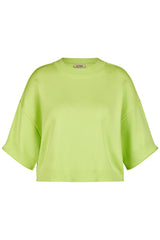 SHORT-SLEEVE BOXY KNIT SWEATER