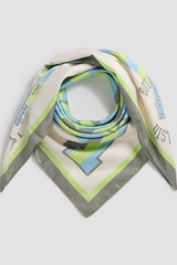 LCMT BLOCK STRIPE SQUARE SCARF