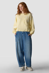 LARGE POCKETS BARREL JEANS