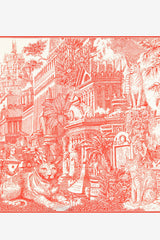 PIRANESI RED 65 SQUARE SCARF