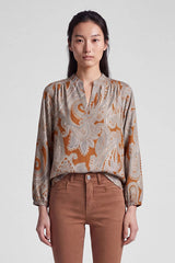 PAISLEY PATTERN BLOUSE