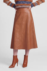 LEATHER-LOOK SKIRT