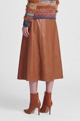 LEATHER-LOOK SKIRT