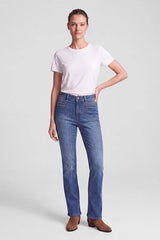 DECORATIVE STITCHING BOOTCUT JEANS