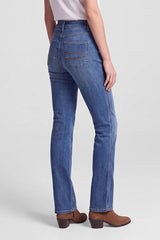 DECORATIVE STITCHING BOOTCUT JEANS