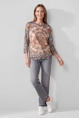 PAISLEY PRINT T-SHIRT