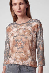 PAISLEY PRINT T-SHIRT