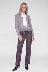 FRINGED HEM KNITTED SWEATER