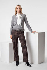 FRINGED HEM KNITTED SWEATER