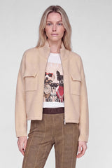 BOMBER JACKET STYLE CARDIGAN