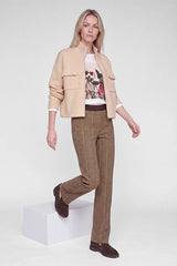 BOMBER JACKET STYLE CARDIGAN