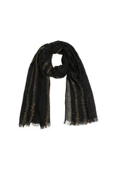 BLACK SHINY SCARF