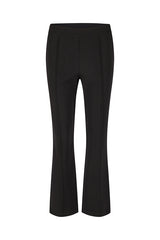 BLACK ELASTIC WAIST FLARE LEGGING