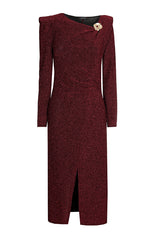 LUREX COMFORTABLE FITTED DRESS