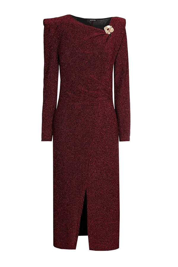 LUREX COMFORTABLE FITTED DRESS