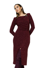 LUREX COMFORTABLE FITTED DRESS