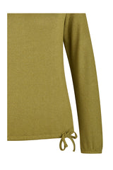 OLIVE GREEN V-NECK SHIRT