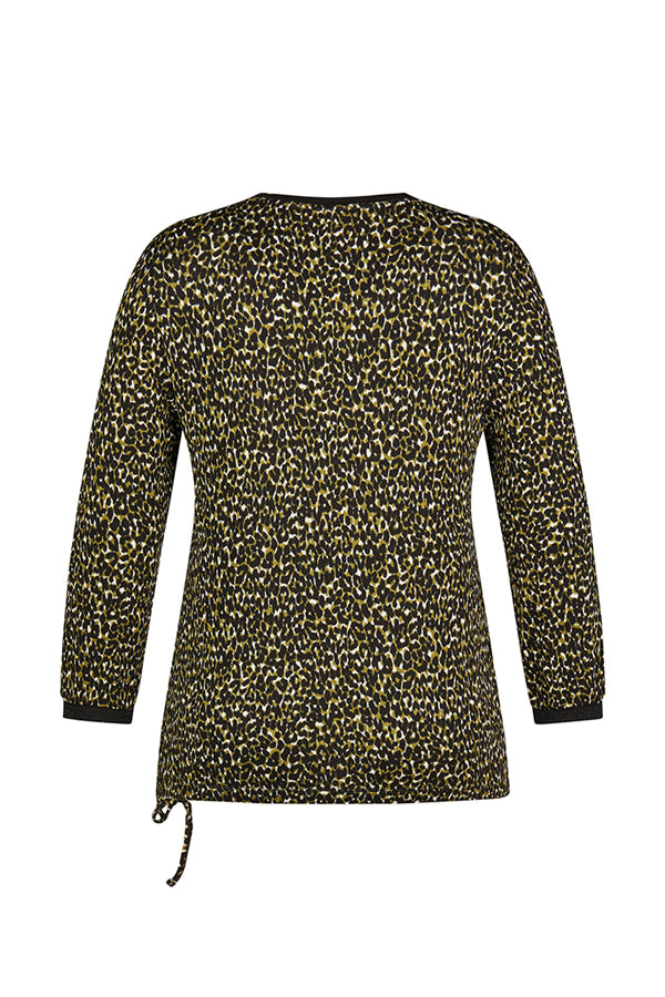 ANIMAL PRINT CREW NECK T-SHIRT