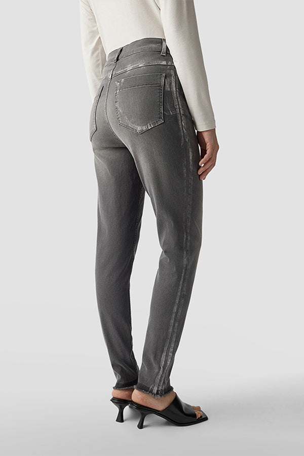 GREY DENIM SKINNY JEANS