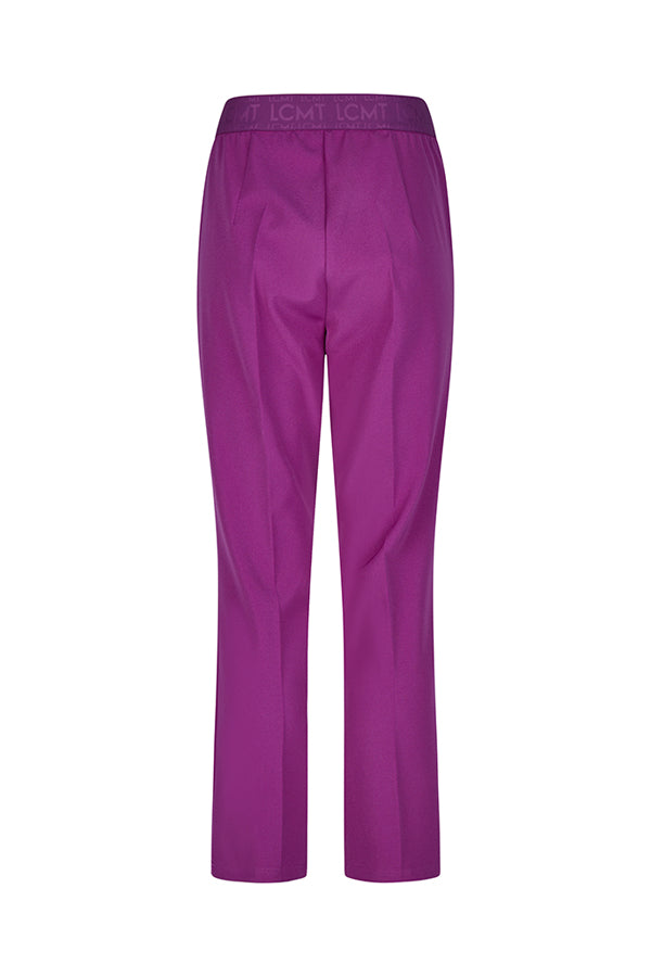 PURPLE CROPPED STRAIGHT LEG TROUSERS