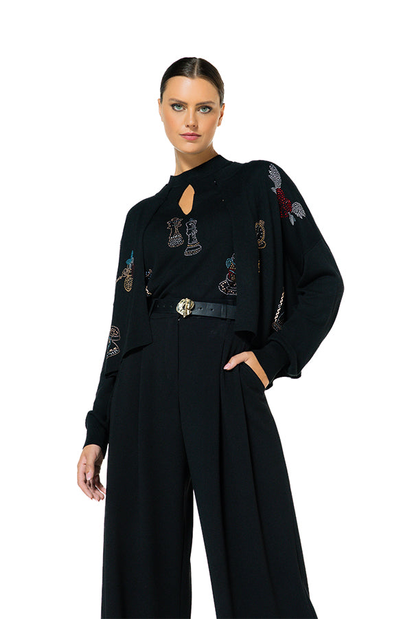 FANTASY STUDS SHORT CARDIGAN