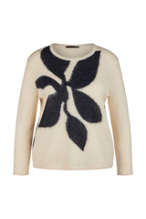 FLORAL PRINT WOOL JUMPER