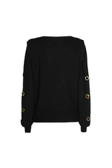 BLACK RING PULLOVER