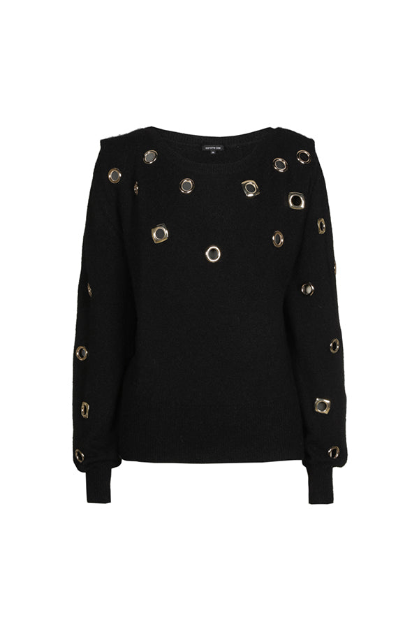 BLACK RING PULLOVER