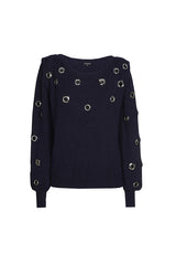 NAVY RING PULLOVER