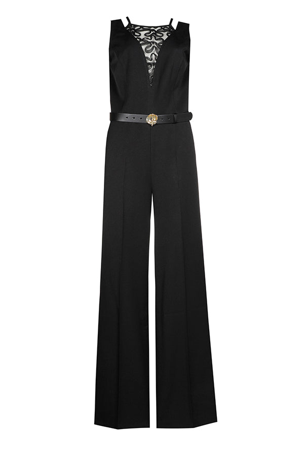 DECOLLETÉ EFFECT COMFORTABLE ELEGANT JUMPSUIT