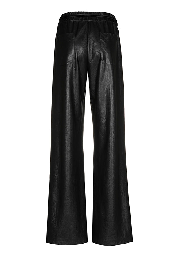 VEGAN LEATHER COMFORTABLE TROUSERS
